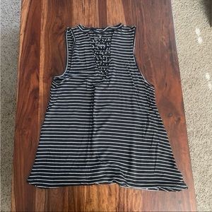 American Eagle Lace Up Tank